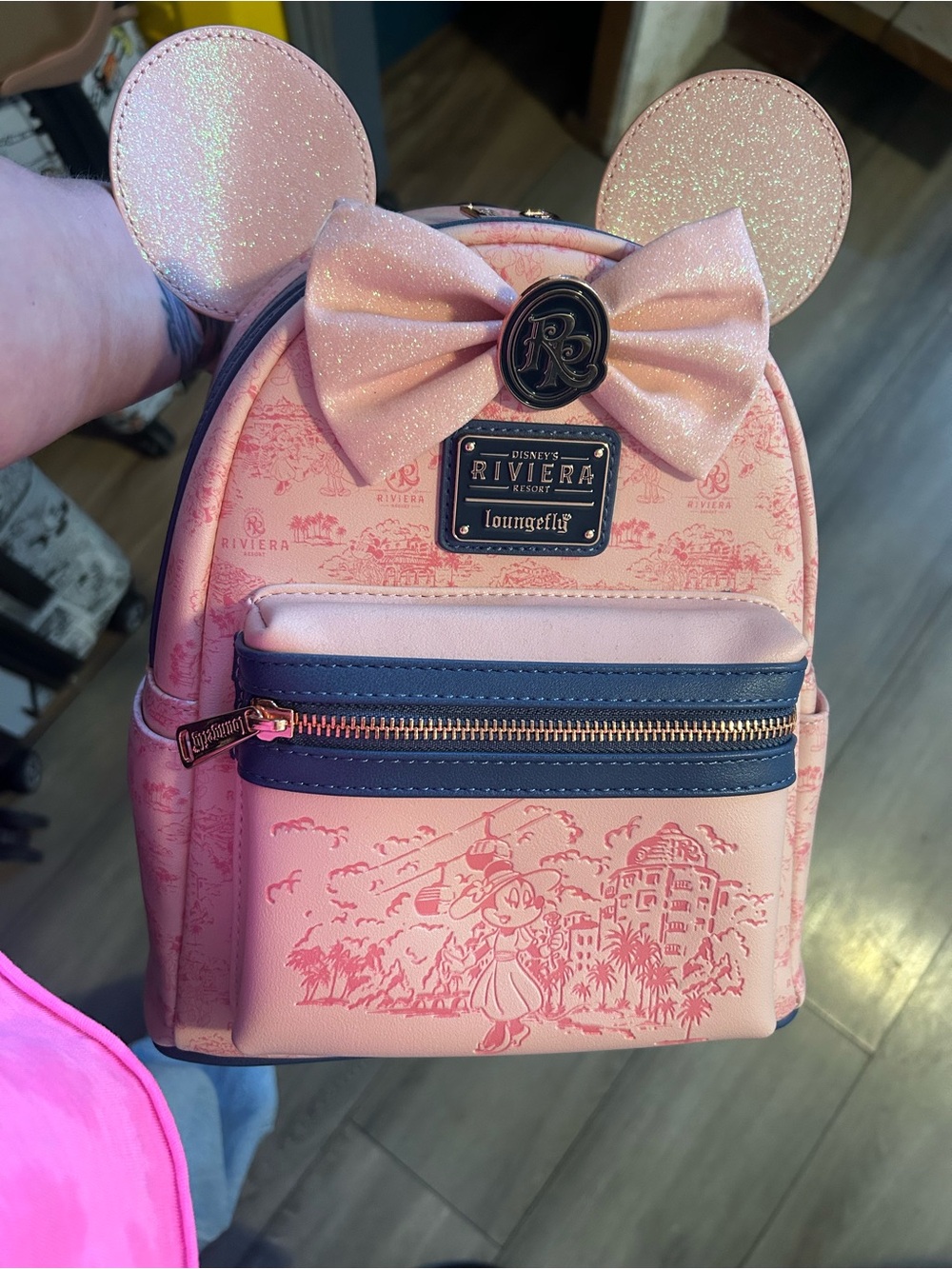 Disney Pink Riviera Resort Loungefly backpack